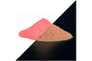 LUMENTICS Premium Leuchtpulver Rot 40g - Im Dunkeln leuchtendes Farbpulver. Nachleuchtend, phosphoreszierend, fluoreszierend und nachleuchtend. UV Pigmente für Leuchtfarbe, Harz, Lack, Epoxy