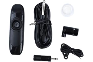 LIEBEWH 11 Cm Kazoo Strumento Musicale Portatile in Lega di Alluminio Professionale in Resina con Pickup a Membrana Registratore per Prestazioni (Nero)