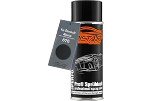TRISTARcolor Peinture voiture Bombe de peinture pour Renault/Alpine 676 Noir Nacre/Perlmutt-Schwarz Metallic Peinture de base aérosol 400 ml