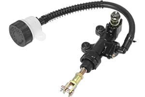 Motoforti M8x1.25 Motorcycle Rear Brake Master Cylinder Pump with Reservoir
