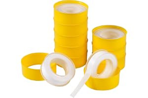 10 stycken teflonband, PTFE teflonband gängtätningstejp, 15 mm x 10 m
