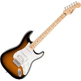 Fender 0373202503 (Sonic&trade; Stratocaster&reg; HSS FSR Ak&ccedil;aağa&ccedil; Klavye Beyaz Pickguard 2 Ton Sunburst)