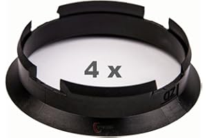 4 x pneugo! Bagues de centrage pour jantes alu 63.4 mm - 60.1 mm