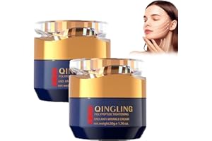 PUKMQU Qingling Creme gegen Falten, Qingling Straffungs- und Anti-Falten-Creme mit Polypeptiden, Qingling Gesichtscreme, Qingling Faltenentfernungscreme, Qingling Creme zur Faltenentfernung (2Stück)