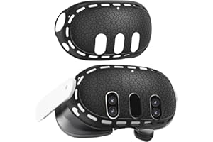MIUUIPI VR Headset Shell Schutzhülle für Meta Quest 3, VR Zubehör für Meta Quest 3, VR Shell Cover, Silikon VR Shell Front Face Protector Abdeckung Schockproof & Dauerhafter umfassender Schutz für VR
