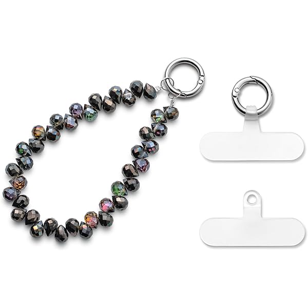 LunarCharm 2er Set Handyanhänger - Süße Perlen Lanyards Für Frauen, Handy Schlüsselanhänger