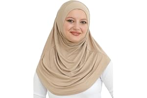 Prien Chic Hijab Für Damen, Türkisch Kopftuch Muslim, Frauen Konfektionskleidung Schal Kleider, Muslim Weicher Jersey Kopftücher, Burka, Easy Hijab Set, Muslimisch Abaya