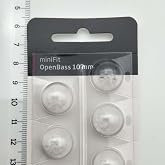 YesMed Oticon miniFit Open Bass 10 mm Dome, Oticon Hearing Aid Open Bass Dom/Dome (1 Pack=10 Pieces)