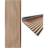 Decoala Akustik Duvar Paneli, Teak Rengi, Ses Yalıtımlı, Modern Stil, 60x275 cm, 9mm Kalınlık, Ahşap G&ouml;r&uuml;n&uuml;ml&uuml; (Kayın)