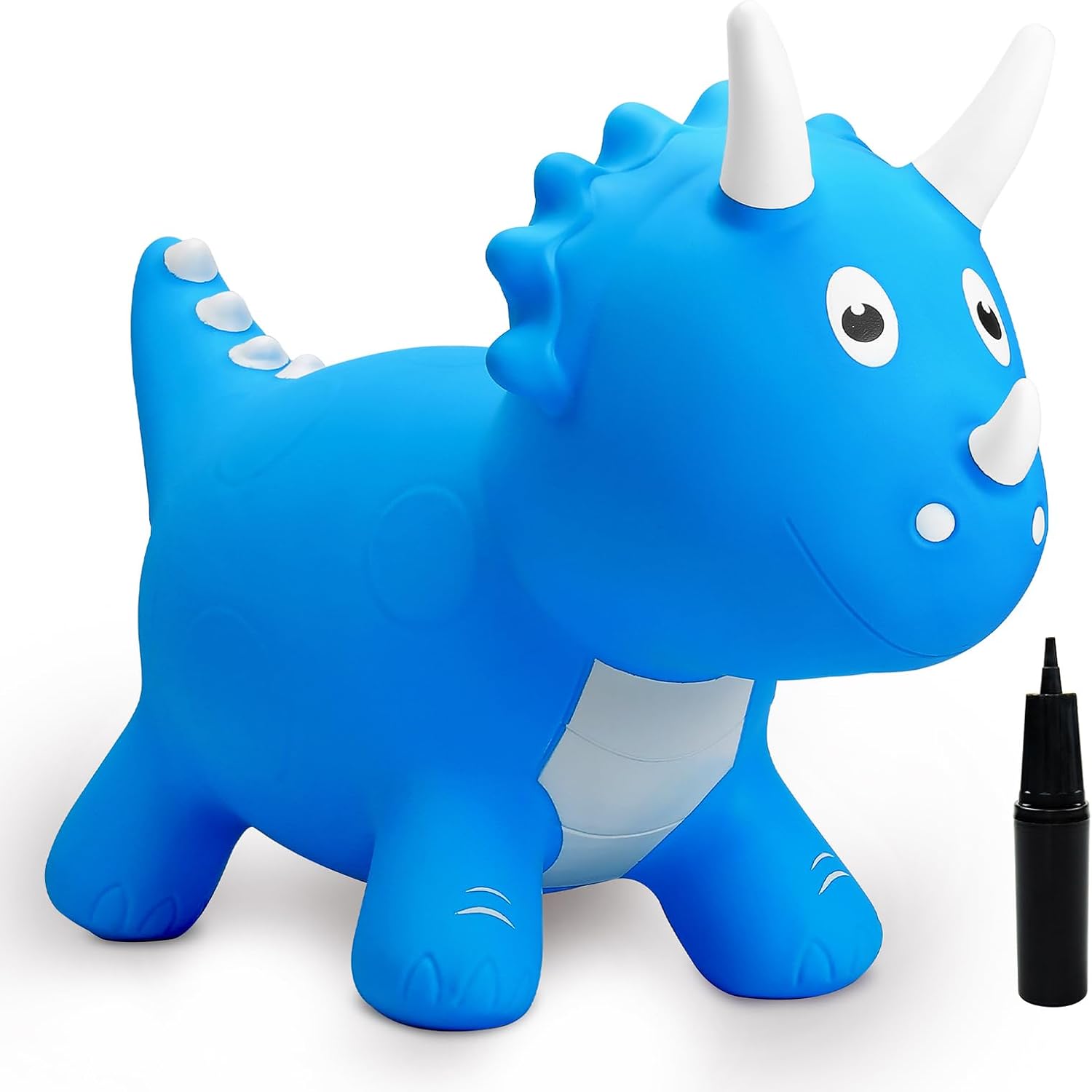 U&C Plant Animal Saltarín Caballo con Bomba Saltador niños Animal de Salto Saltar para niños de 1 a 6 años Bouncy Animal para Bebes & niño pequeño Sin BPA,Dinosaurio