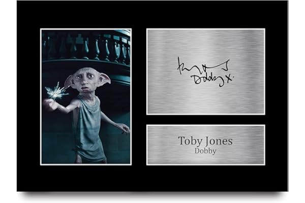 HWC Trading A4 Toby Jones Harry Potter Dobby Cadeaux Imprimé Signé Autographe Photo pour les fans de cinéma - A4
