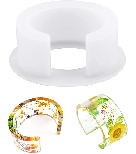 Nifocc Lot De 3 Moules En Silicone Pour Bracelets - Résine Époxy - Bijoux DIY - Transparent
