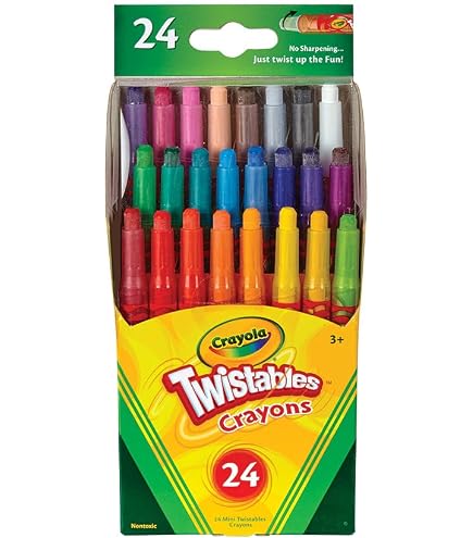 CRAYOLA Twistables 52 Crayones Retorcidos – Set De Colores Multicolor Para Niños, Ideal Para Casa Y Escuela