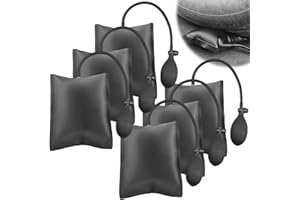 GAOUTO 6 almohadillas de montaje de aire: cojines de montaje inflables, bomba de cuña de aire, montaje de ventana de 200 kg de herramientas manuales, cojín de expansión para la instalación de ventanas y