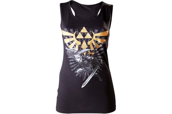 Débardeur 'The Legend of Zelda' - Gold Logo - Femme - Taille M