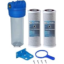 Planet-Aqua Filtergehäuse Set 10 Zoll Mit Kalkfilter – Ideal Als Vorfilter Für Trinkwasser & Garten