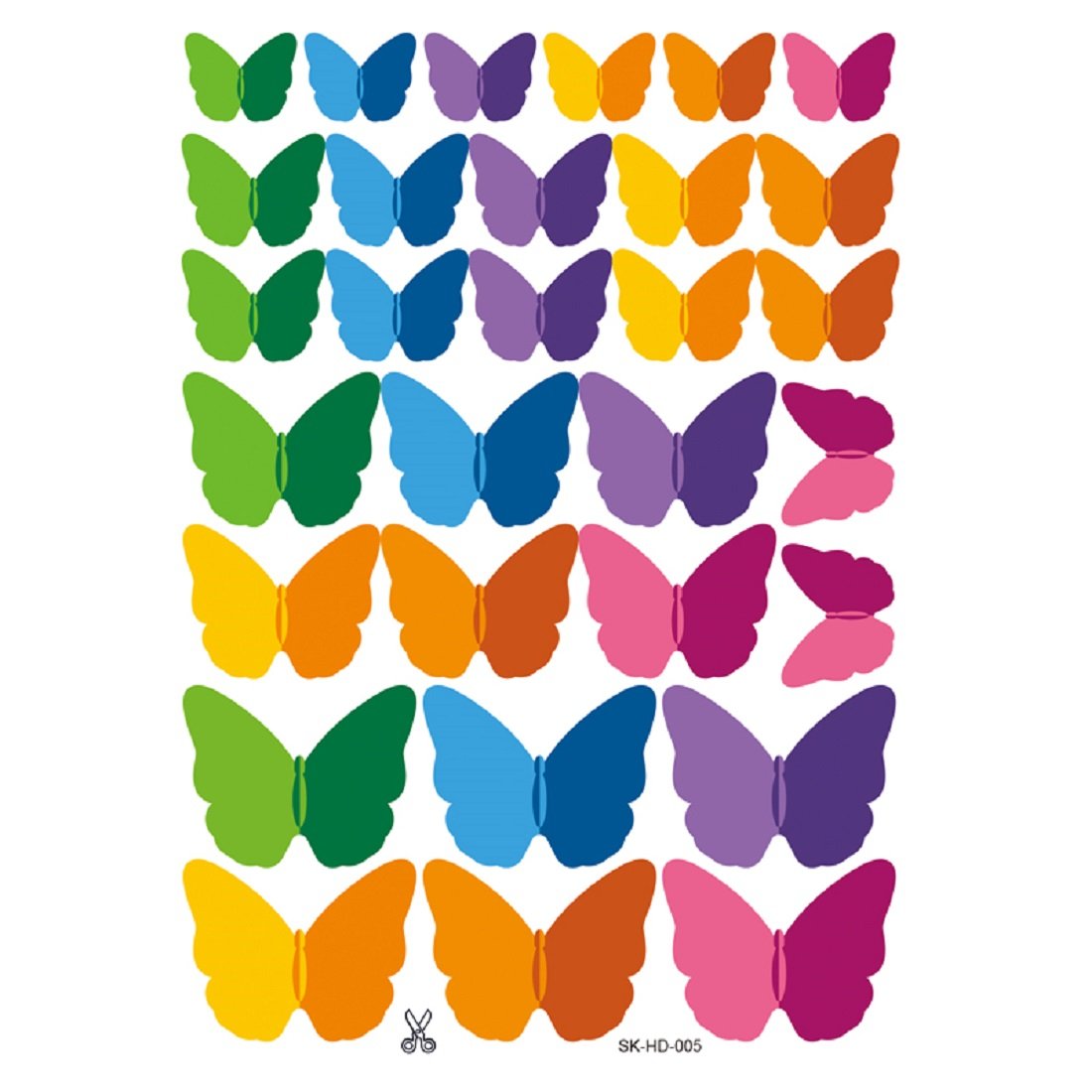 JAAMSO ROYALS Multicolour 3D Butterfly Stickers for Wall, Butterfly Decoration Items, Stickers, Decor, Butterflies, for Wall Decoration (29.5 CM X 21 CM) - Image 9