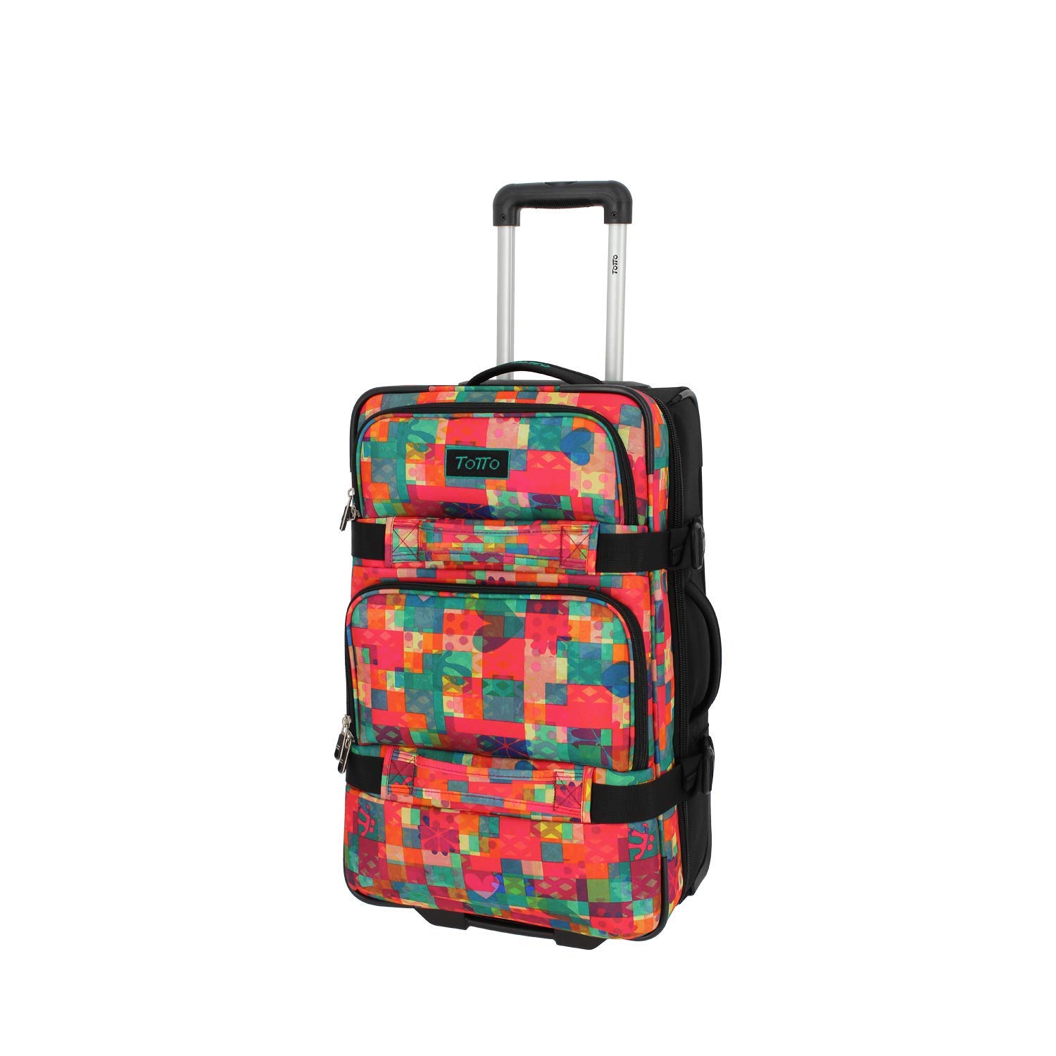 Zaino Totto 2018 Per Bambini, 20 Litri, 44 Cm, Multicolore, Con Sistema Per Carrello, Tasche Laterali In Rete