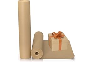 BEIBOON Kraft Paper Roll -11.81” x 164' Brown Natural Kraft Wrapping Paper for Packing Recyclable Craft Construction Packing Paper for Moving,Shipping, Floor Covering
