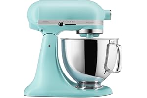 Kitchenaid Planetaria - Artisan - Robot da Cucina con testa inclinabile e 3 accessori - 4.8 L - Impastatrice - Acqua minerale