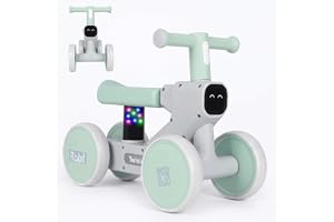 Twinly Robi - Baby från 1 år med ljus och musik | 4 tysta EVA-hjul, stabil och lätt design på endast 2 kg, upp till 25 kg