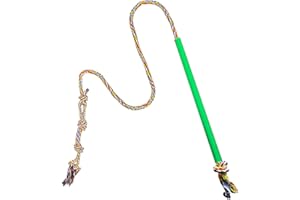 TRYGGT Flirt Pole Dogs,Interactive Dog Toys Dog Toy Stick,Dog Chew Toy Rope for Chewing &Training Small Medium Large Dogs Pulling, Chasing, Chewing, Training, Exercising,ROPE-67in (Stand alone version)