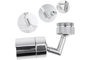 RtottiM 720 Degrés Aérateur de Robinet Buse de Filtre Rotative Double Mode de Débit d'eau Filtre de Robinet Anti-éclaboussures u pour évier de Cuisine/salle de Bain