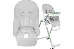 Moreeulsi Silla De Comedor para Bebé Funda De Cuero PU, Cojín Trona De Bebé para Peg Perego, Funda para Silla Comedor Piel Sintética para Chicco, Funda De Asiento Multifuncional Y Cómoda, 83x40 Cm