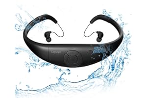 Tayogo Waterproof mp3 Player swimming, waterproof 8GB for Swimming Headset,sports headset, under Water Music Player (black)