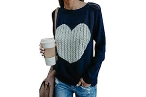 FGFD&OU Maglione Donna Felpa Ragazza Sweatshirt Oversize Pullover Invernali Primavera Manica Lunga Casual Moda Girocollo Tops Natale