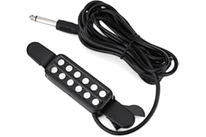 ALOMEJOR Pickup per Chitarra Acustica 12 Fori Pickup per Trasduttore Pickup per Volume Elettrico Accessori per Chitarra Acustica