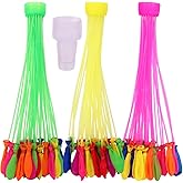 Toyshine Water Balloons Holi For Kids Boys And Girls, Latex With Refill Hose, Three Bunches Balloons Games Swimming Pool Outd