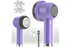 GBARAN Levapelucchi, Levapelucchi Elettrico ricaricabile con 2 lama da barba di ricambio, Rasoio portatile per lanugine in tessuto per vestiti, mobili, biancheria da letto, moquette