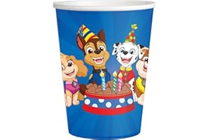 BeenSmile, Vasos Desechables, Patrulla Canina, Vasos para Niños - Decoración Cumpleaños Infantiles - Artículos para Fiestas y Celebraciones - 8 Unidades - 250 Ml