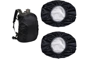 ESFORZARSE 2 Pezzi Copertura Riflettente per Zaino, Copertura Riflettente per Zaino, Copertura Impermeabile dello Zaino, Coperture Antipioggia Impermeabili Per Zaini, Parapioggia, Protezione Antipioggia