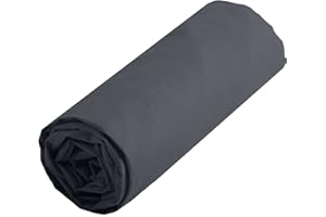 Lovely Casa DH34820010 Alicia Drap Housse Coton Anthracite 200 x 160 cm