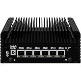 ROUAFWIT Micro Firewall N100 12TH Gen Fanless Mini PC, DDR5 8GB RAM 128GB SSD Router Appliance Computer, Support Windows, OPN