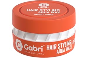 G GABRI Gabri Bright Finish Hair Styling Wax 150 ml - Máximo Control y Larga Duración: Cera Para El Cabello Para Hombres y Mujeres