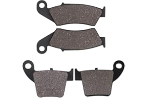 SOLLON Brake Pads Front and Rear for Honda CR 250, CR 250R 2002-2007 CRF 250, CRF 250R, CRF 250X, CRF 250RX 2004-2020 CRF 450, CRF 450R, CRF 450X, CRF 450RX 2002-2020
