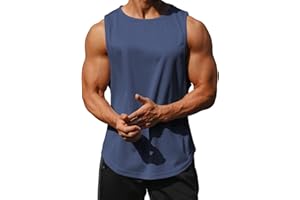 Litthing Débardeur pour Homme sans Manche Musculation Tank Top T-Shirt Gym Running Gilet Homme Séchage Rapide Gilet de Sport Respirant Entraînement Bodybuilding Course