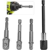 3-Piece Impact Grade Socket Adapter Set - 1/4", 3/8", 1/2" Drive Extensions
