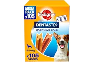 Pedigree DentaStix Daily Dental Chews Small Dog 5-10kg 105 Sticks