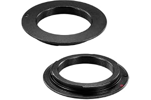 M42-AI linsmontering adapter ring, M42 monteringslins kompatibel med Nikon F Mount SLR kamerakropp (2-pack)