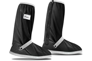 Ctrunit Waterproof Shoe Covers Rain Boots Shoes with Non Slip Sole Rainproof Boots Cover Reusable & Foldable, Men Women Rain Feet Gaiters for Rain Mud Snow
