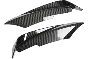 KEENSO Car Front Bumper Spoiler, 2 Pcs Fog Light Cover Air Vent Trim ABS Winglet Replacement for 3 Series F30 F31 F3 320i 328i M Sport (Carbon Fiber Style)