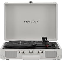 Gira Discos Tocadiscos Portu00e1til Crosley CR8009A-BK Discovery