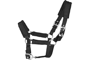 XUANNIAO Cavezza regolabile per cavallo, flessibile, in pile