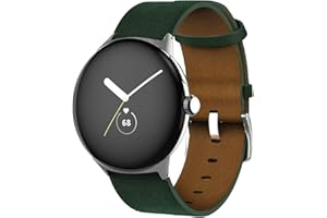 Rosok Armband Kompatibel mit Google Pixel Watch, Weich und Bequem, Lederarmband mit Herren & Damen Kompatibel mit Google Pixel Watch
