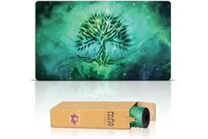 Paramint Forest Ethereal Mana (Stitched) - MTG Playmat - Compatible with Magic the Gathering Playmat - Play MTG, YuGiOh, TCG - Original Play Mat Art Designs & Accessories