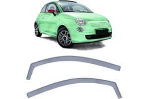 ‎TENZO-R Windabweiser Regenabweiser Windschutz Schwarz Smoke für Fiat 500 500C 312 ab 07
